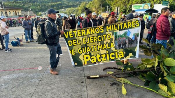 Puntos bloqueados hasta AHORA Veteranos Militares bloquean carreteras en todo el país