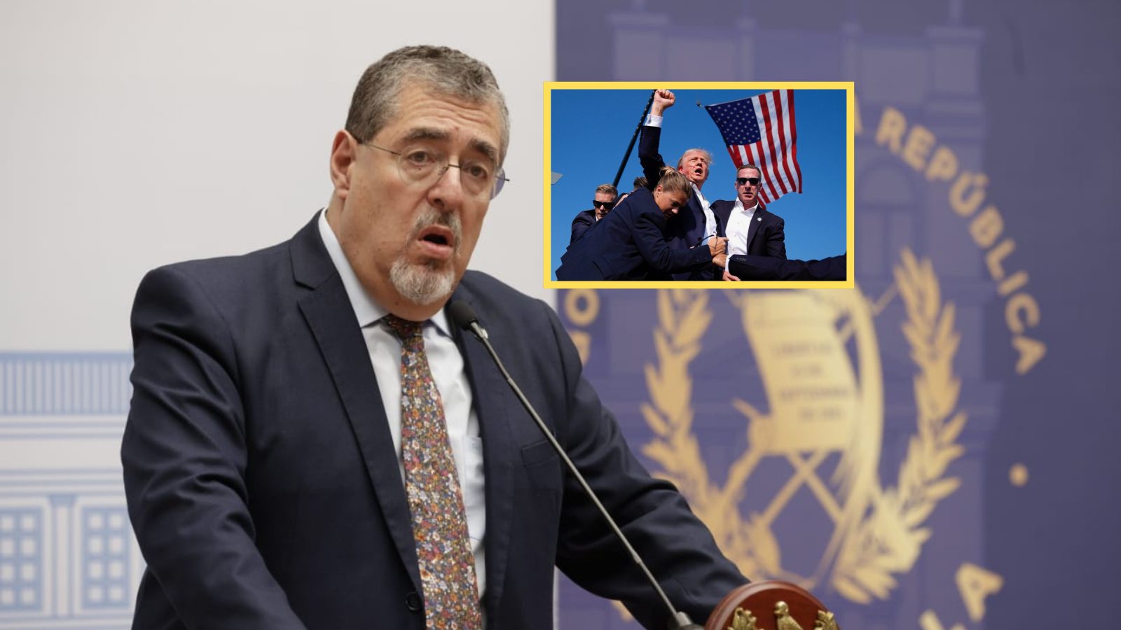 Bernardo Arévalo condena atentado contra Donald Trump
