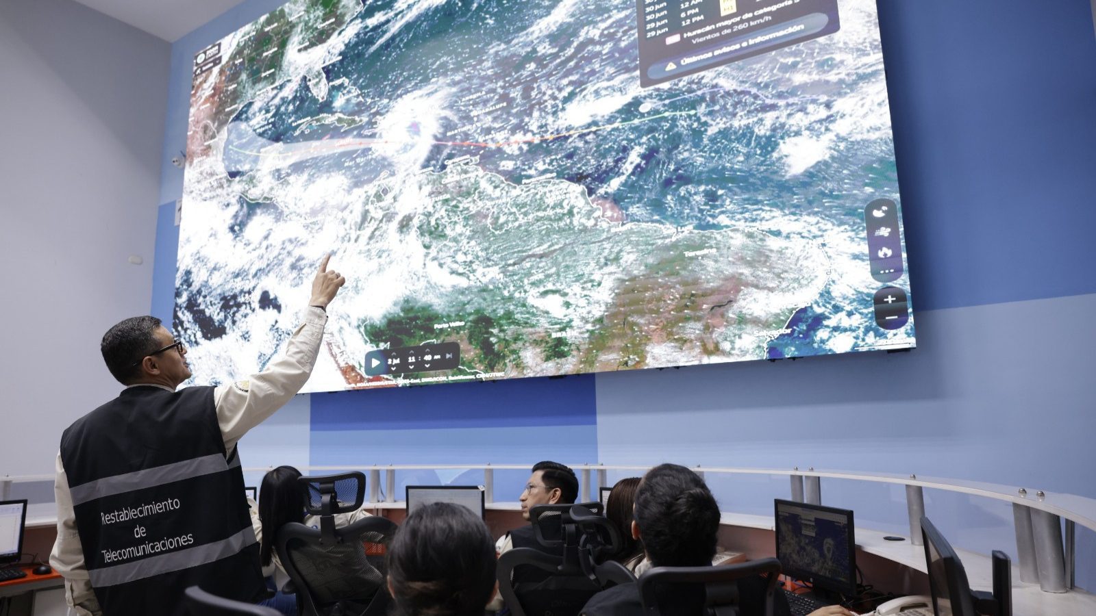 Intensificación de lluvias por huracán Beryl en Guatemala