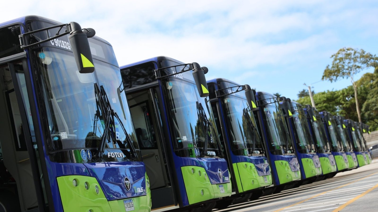 Muni Guate inaugura su primera ruta de buses eléctricos