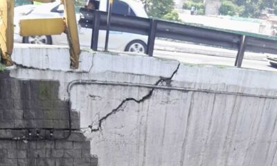Paso a desnivel en zona 17 riesgo de colapso por daños estructurales