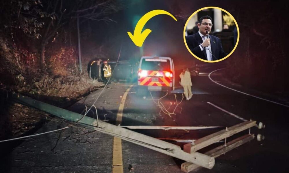 Diputado Samuel Pérez sufre accidente en la RN-10