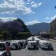 Protesta de mototaxistas en Antigua Guatemala por regulaciones de Semana Santa