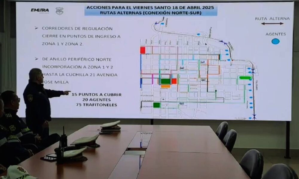 Semana Santa 2025 Implementan operativos para agilizar el tránsito en la capital