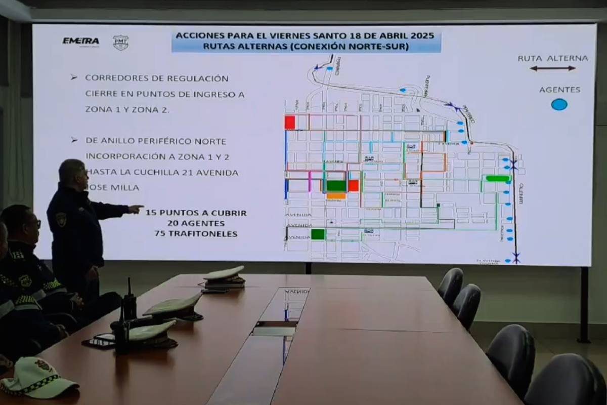 Semana Santa 2025 Implementan operativos para agilizar el tránsito en la capital