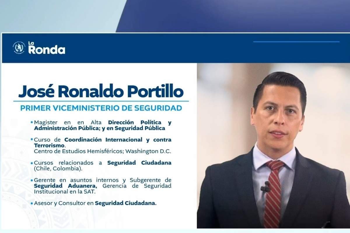José Ronaldo Portillo es juramentado como nuevo viceministro de Seguridad en el Mingob
