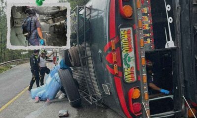 Alarma en Chichicastenango vuelco de bus deja pasajeros en crisis