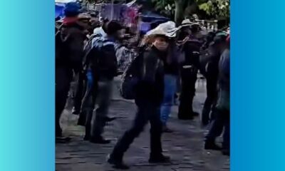 Concentración de expatrulleros genera complicaciones viales en el Centro Histórico