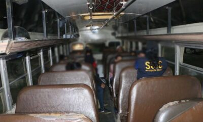 Interceptan autobús con migrantes en Retalhuleu; piloto detenido