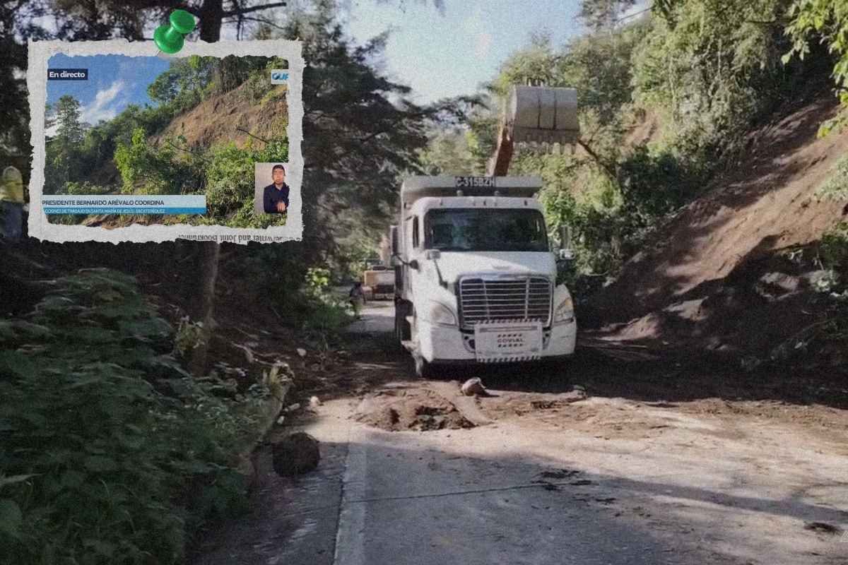 Paso cerrado entre Antigua y Santa María de Jesús podría tardar 3 días en habilitarse