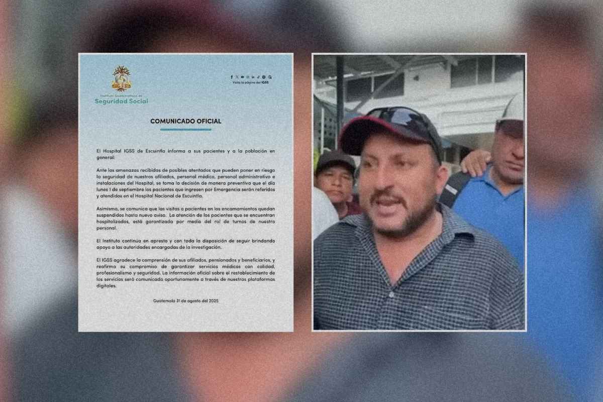Hospital del IGSS Escuintla activa medidas de seguridad tras amenazas de protestas por caso del supuesto bebé desaparecido