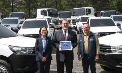 Taiwán dona 45 vehículos para fortalecer programa Mano a Mano