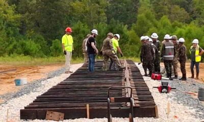 Ingenieros militares de Guatemala participan en ejercicio ferroviario en EE. UU.