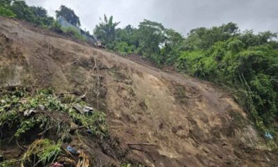 Villa Canales cierra parcialmente ruta a Boca del Monte por riesgo de derrumbes