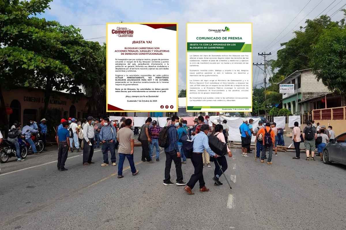 Cámaras empresariales piden al Gobierno frenar bloqueos de expatrulleros en carreteras