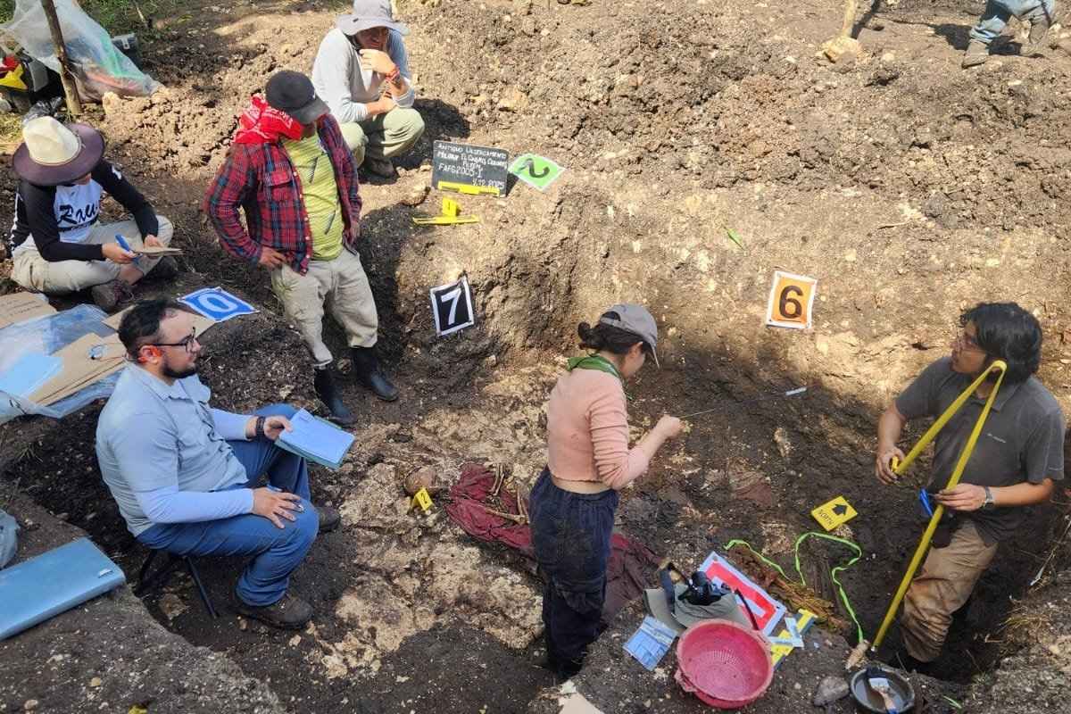 Diez osamentas del conflicto armado son localizadas en Petén, según MP
