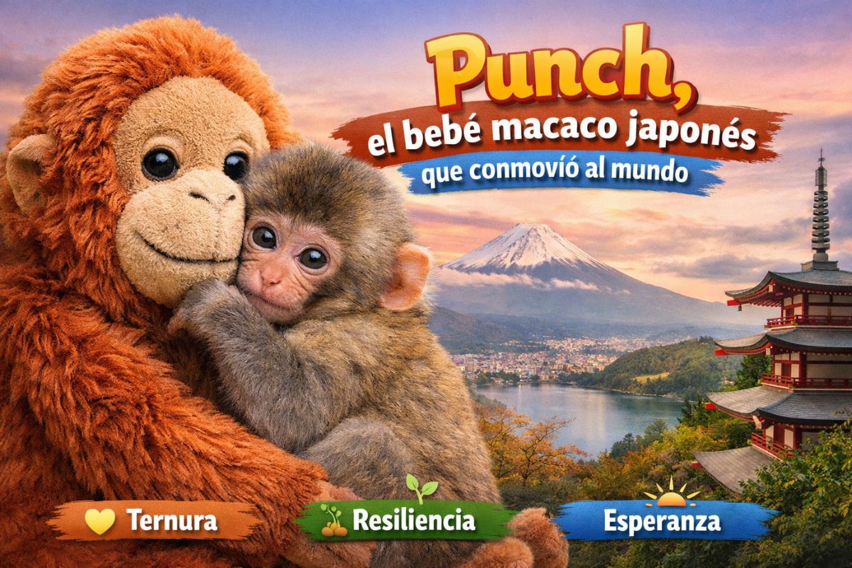 Punch, el bebé macaco que conquistó internet: una historia viral sobre apego, empatía y segundas oportunidades