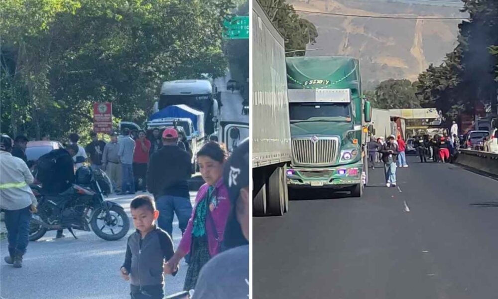 Transportistas se movilizan hacia la capital por costo del combustible