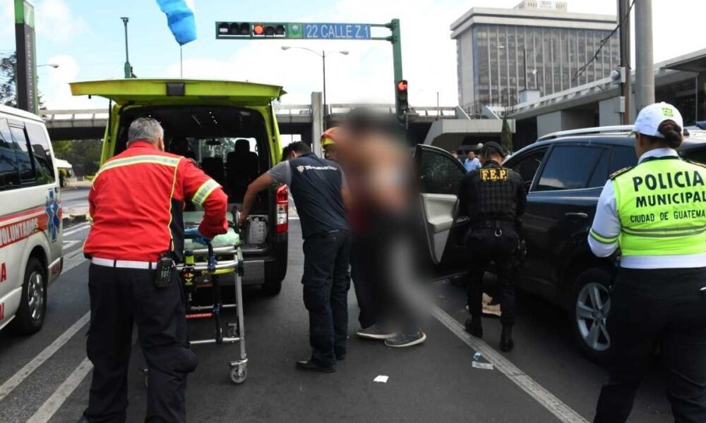 Hombre resulta herido tras ataque armado en zona 1 capitalina