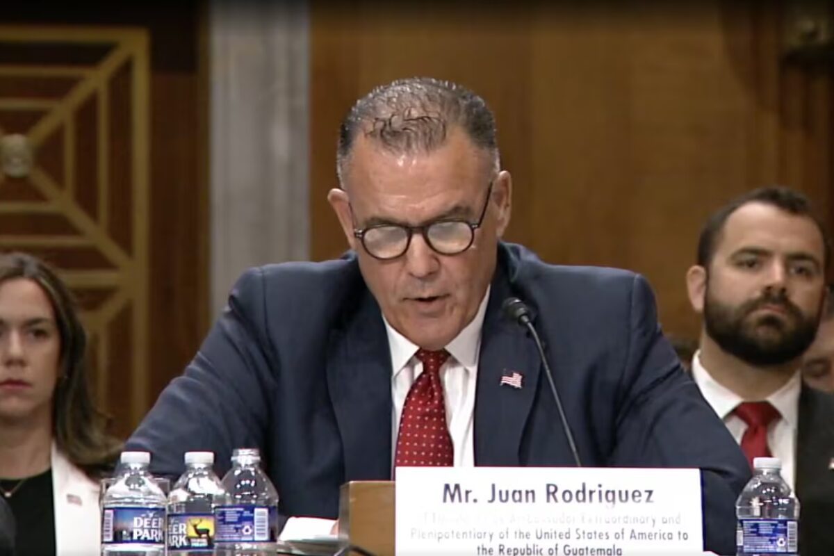Juan Rodríguez, nominado como embajador de EE. UU. en Guatemala, expone sus prioridades ante el Senado