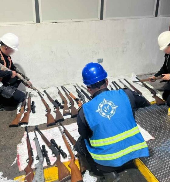 Arsenal oculto en encomiendas autoridades decomisan armas y casi mil municiones en Santo Tomás