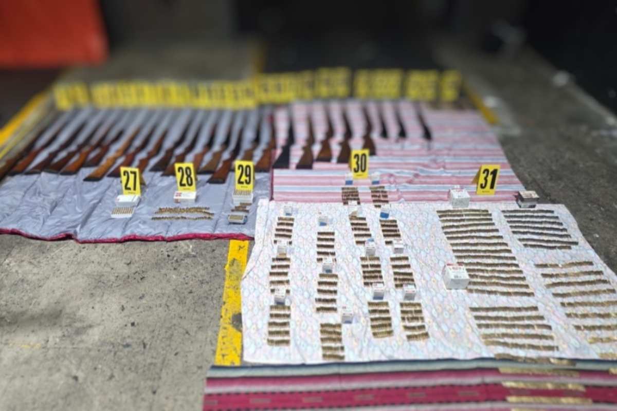 Detectan arsenal oculto en encomienda llegada desde Estados Unidos a Puerto Barrios