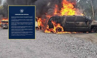 Violencia por disputa de tierras en Sipacate deja vehículos incendiados y una persona herida