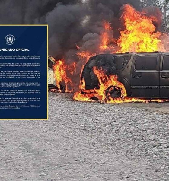 Violencia por disputa de tierras en Sipacate deja vehículos incendiados y una persona herida