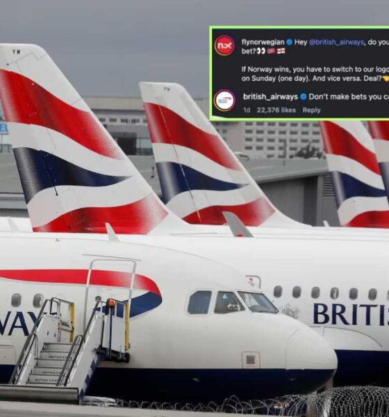 Aerolínea de Noruega desafía a British Airways a cambiar su logo si Inglaterra pierde en la Copa Mundial FIFA 2026