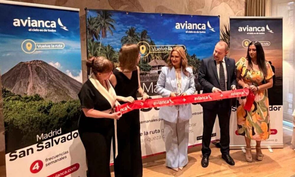 Avianca reactiva vuelos entre Madrid y San Salvador para el verano de 2026