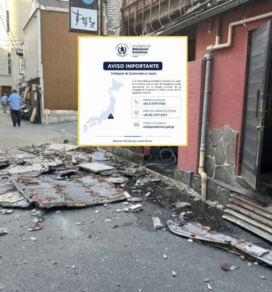 Guatemala activa atención consular para connacionales tras fuerte terremoto en Japón