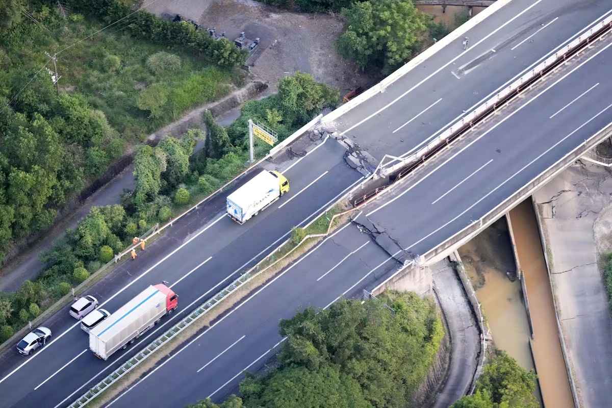 Japón enfrenta una emergencia tras potente sismo de 7.1 que deja heridos, derrumbes y miles sin electricidad