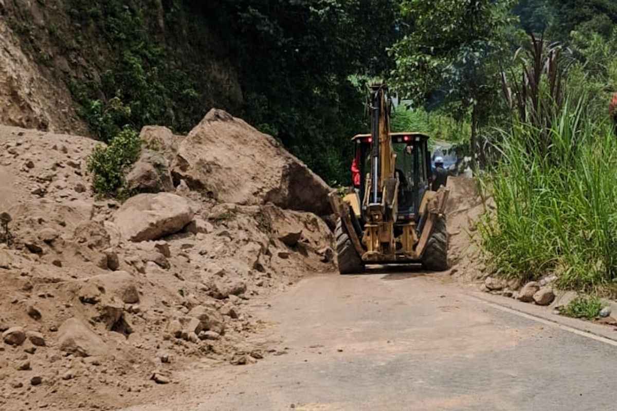 Lluvias dejan más de 100 emergencias en la red vial de Guatemala durante 2026