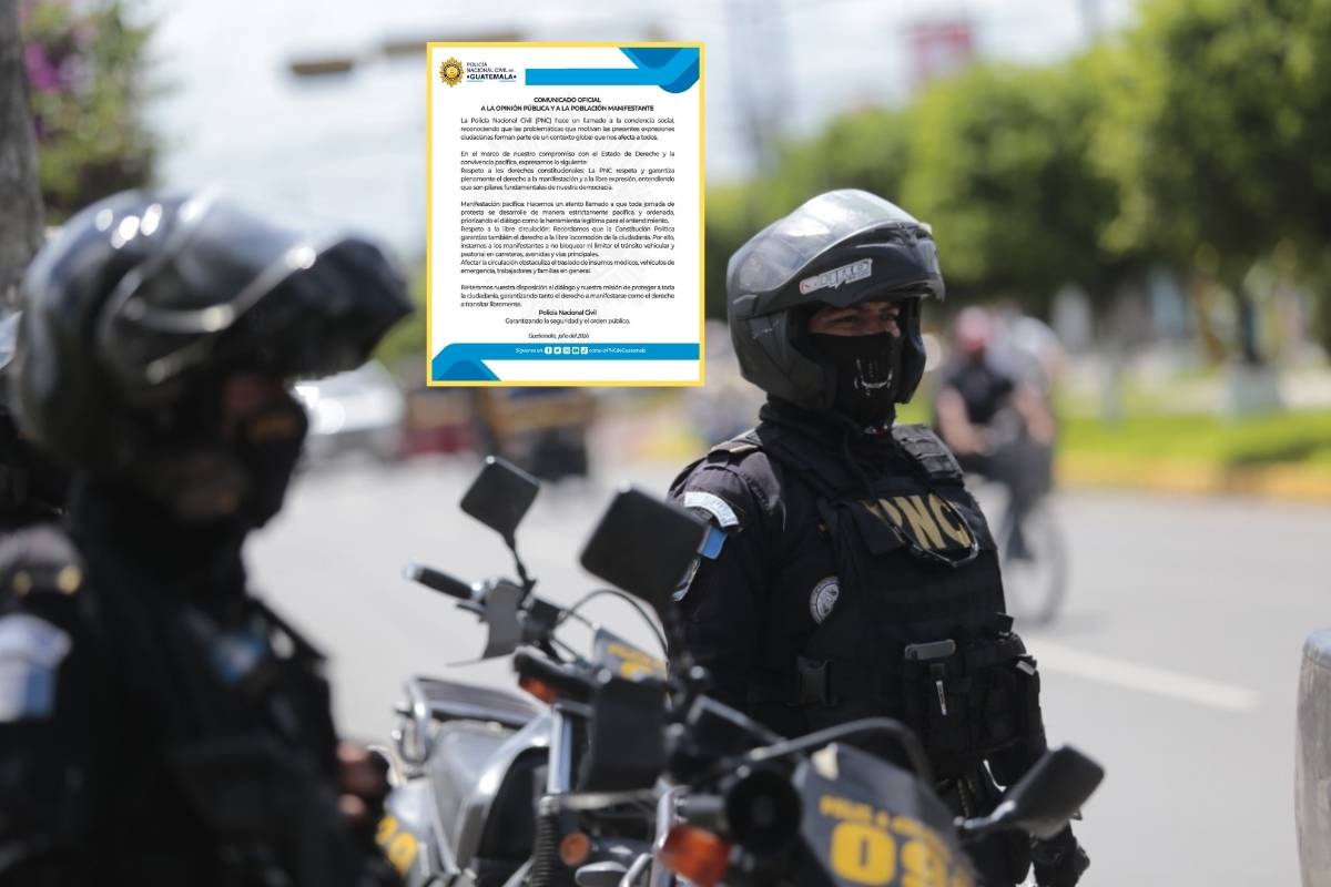 PNC llama a evitar bloqueos por protestas de combustibles