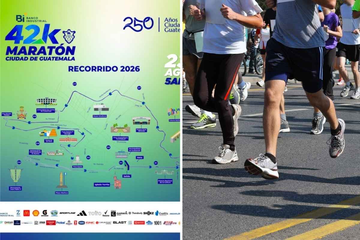 21K y 42K estas calles tendrán cierres este domingo en Ciudad de Guatemala