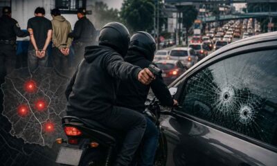Asaltantes en moto disparan durante robos y ponen en alerta a cuatro zonas de la capital