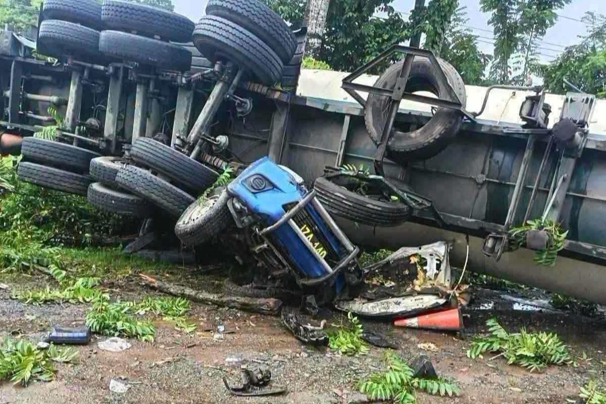 Capturan a piloto de cisterna y a agente de la PNC tras accidente que dejó dos policías fallecidos en Izabal