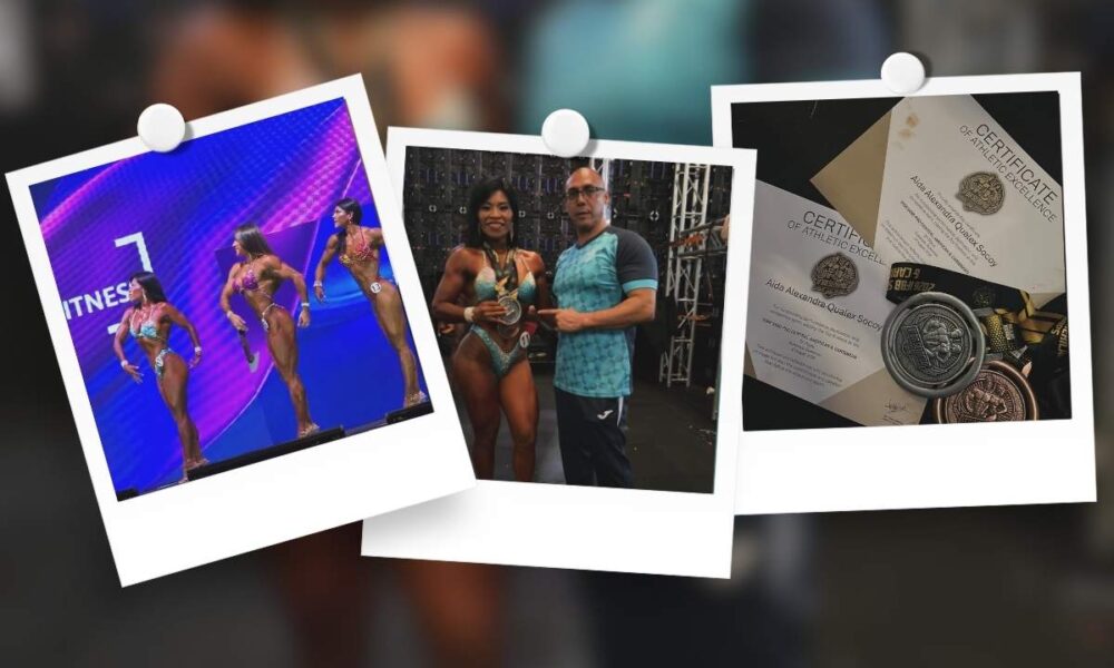 Fisicoculturista guatemalteca Alexandra Qualex gana plata y otro reconocimiento en la IFBB
