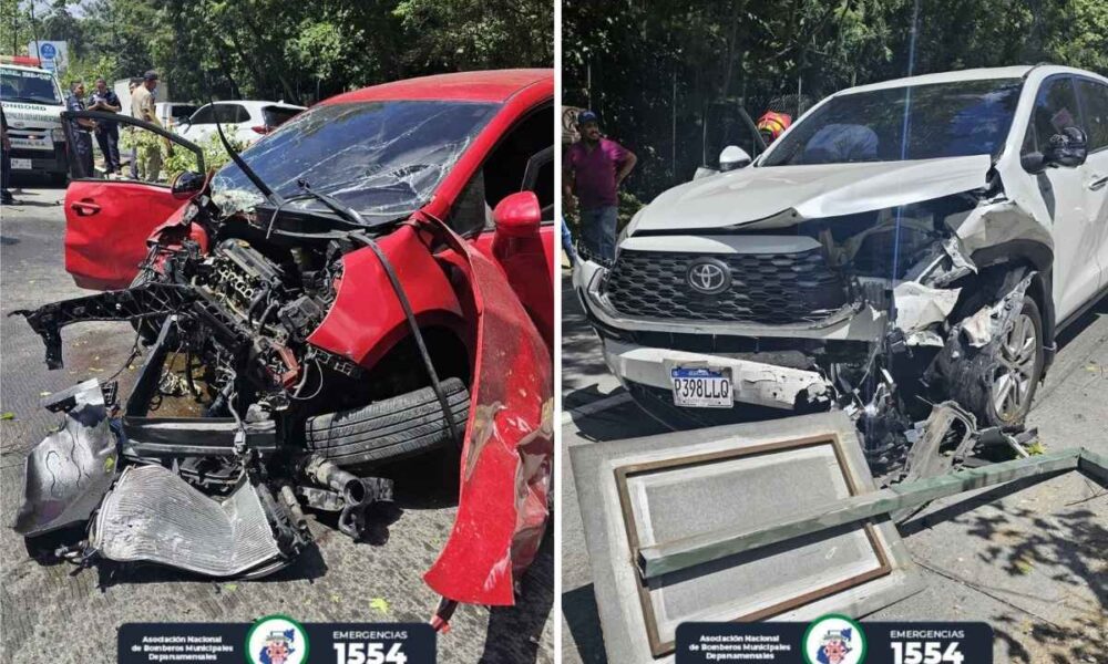 Hombre queda grave tras choque que bloqueó la ruta entre San Lucas y Santa Lucía Milpas Altas