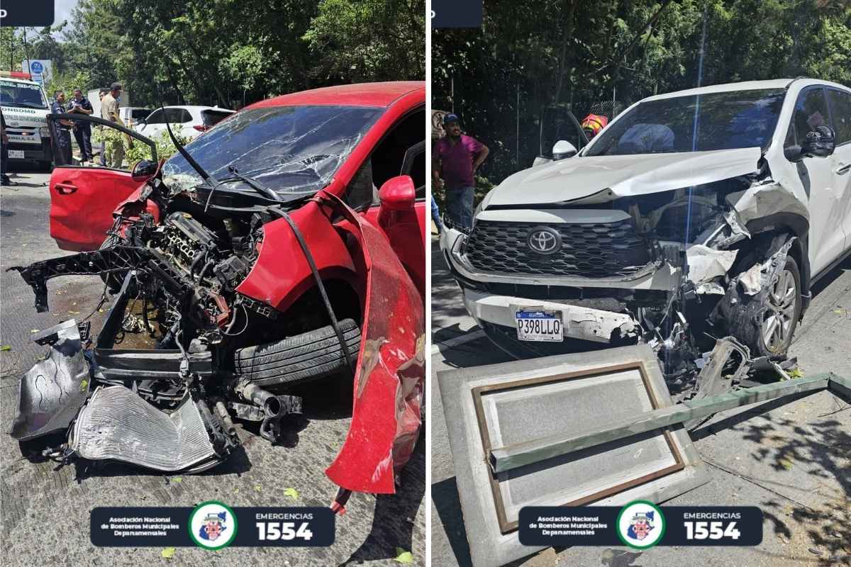 Hombre queda grave tras choque que bloqueó la ruta entre San Lucas y Santa Lucía Milpas Altas