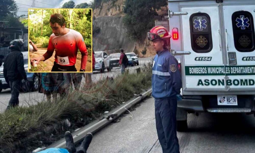 Modelo y atleta guatemalteco Sebastián Villaverde fallece en accidente en la ruta Interamericana