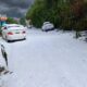 Tormenta de granizo cubre de blanco el occidente de Guatemala