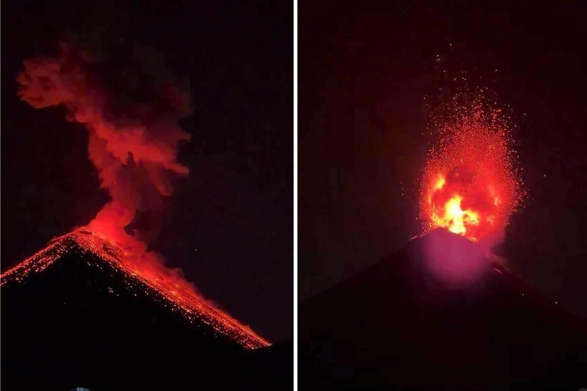 Volcán de Fuego intensifica su erupción