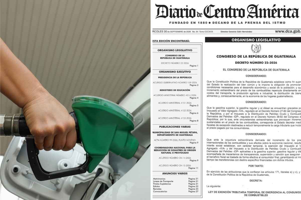 Arévalo sanciona decreto que exonera impuestos a combustibles y veta ley de precios máximos