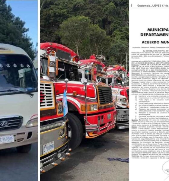 Crisis en transporte público Cobán eleva pasaje y buses sanjuaneros van a paro