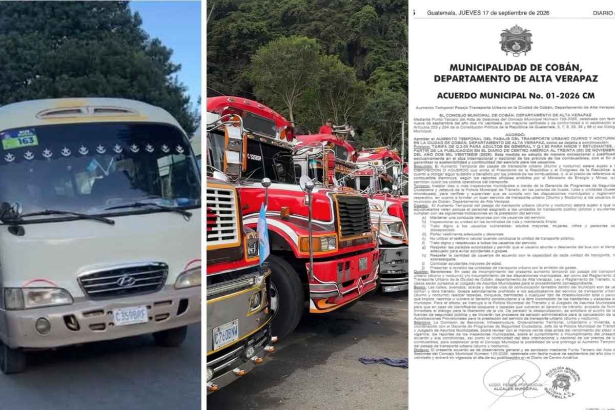 Crisis en transporte público Cobán eleva pasaje y buses sanjuaneros van a paro
