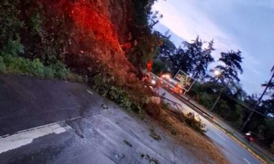 Derrumbe complica el tránsito en la ruta Interamericana