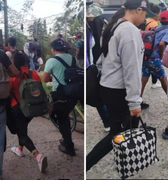 Migrantes hondureños ingresan a Guatemala