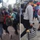 Migrantes hondureños ingresan a Guatemala