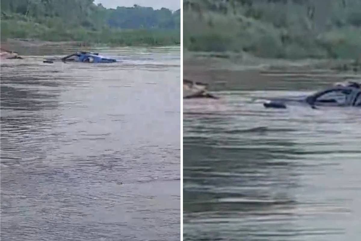 Puente colapsa al paso de patrulla de la PNC en San Marcos